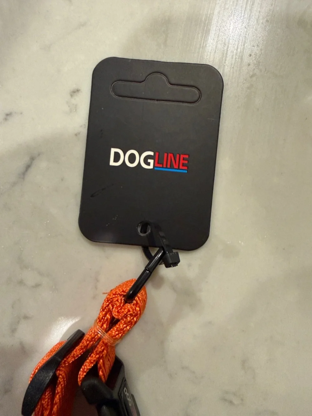 NWT DOGLINE Orange Nylon Dog Collar with Black Buckle